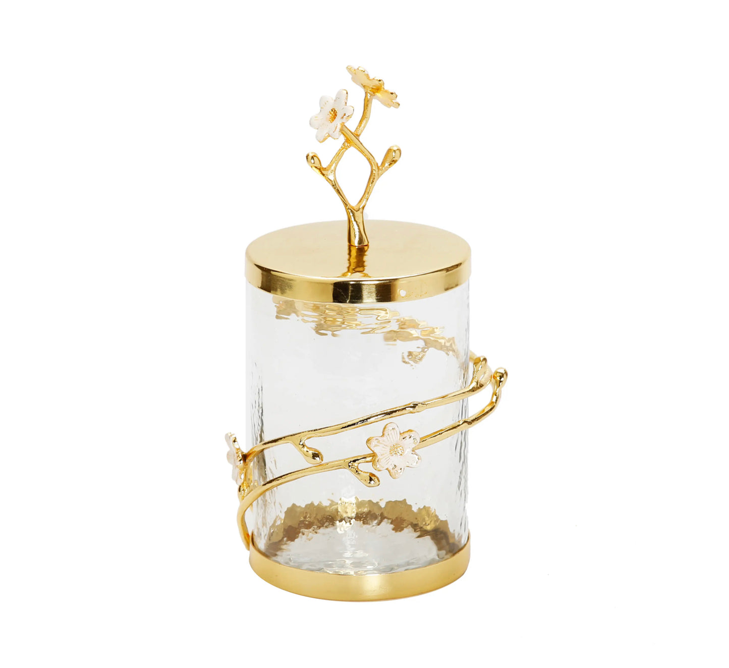 Gold Cherry Blossom Canister